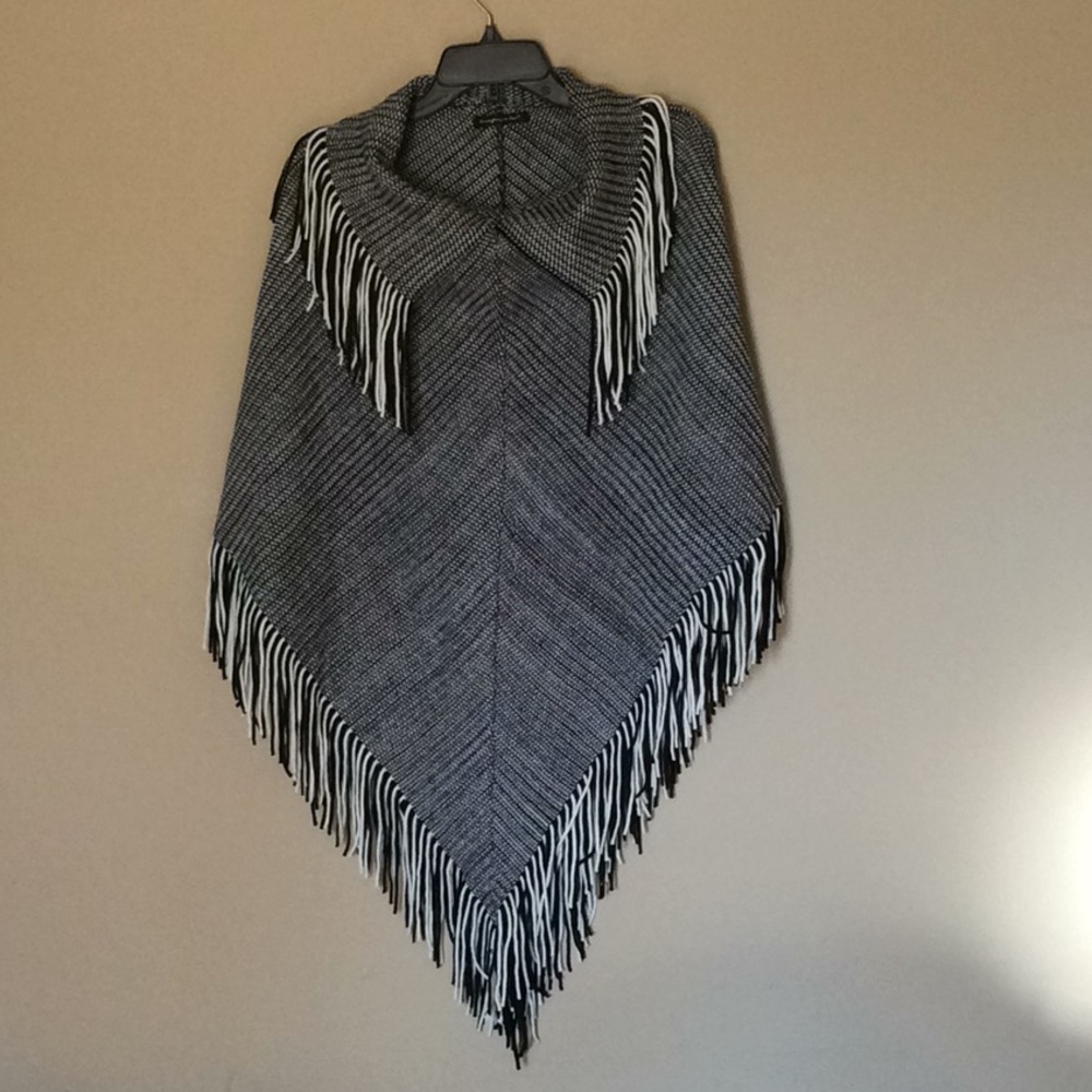 Ladies sweater poncho